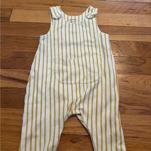 Pehr Yellow Striped Baby Overalls